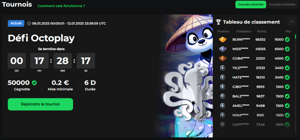 Tournois hebdomadaires sur Betify Casino