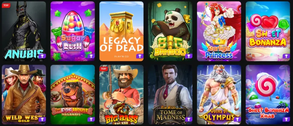 Sélection de machines à sous Betify Casino