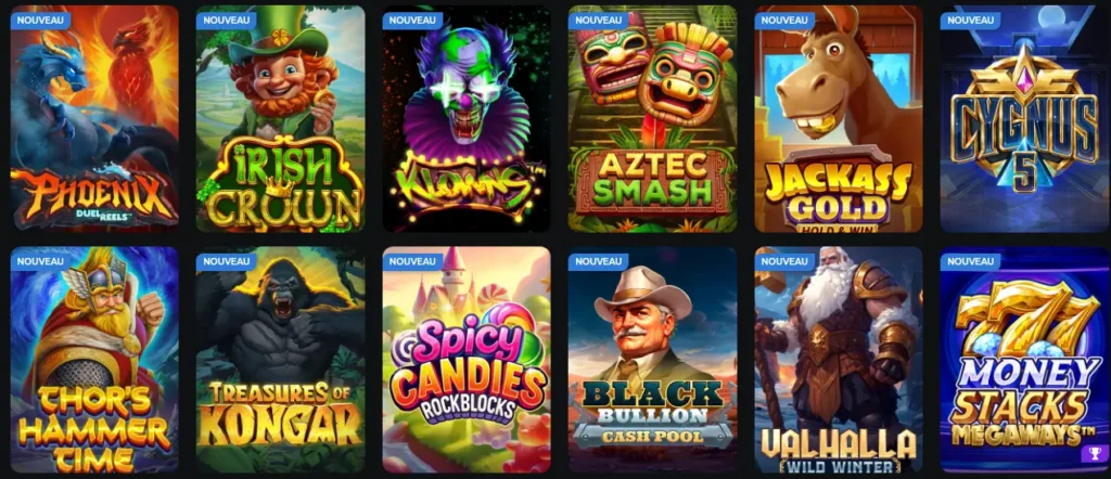 Jeux originaux du casino Betify